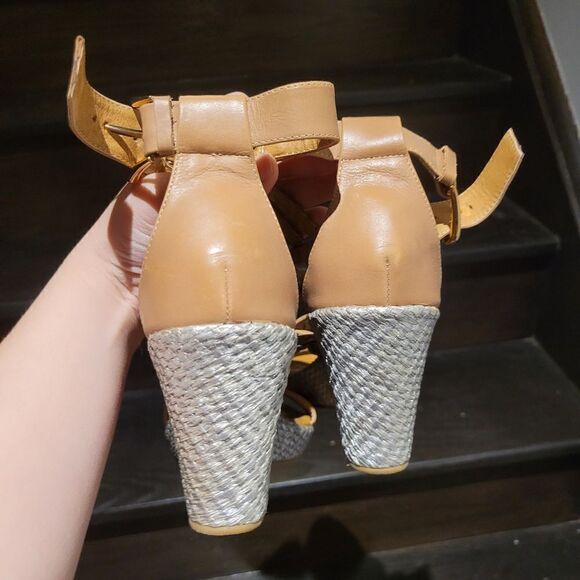 Brand new Japan summer leather heels platform shoes - Picture 4 of 6